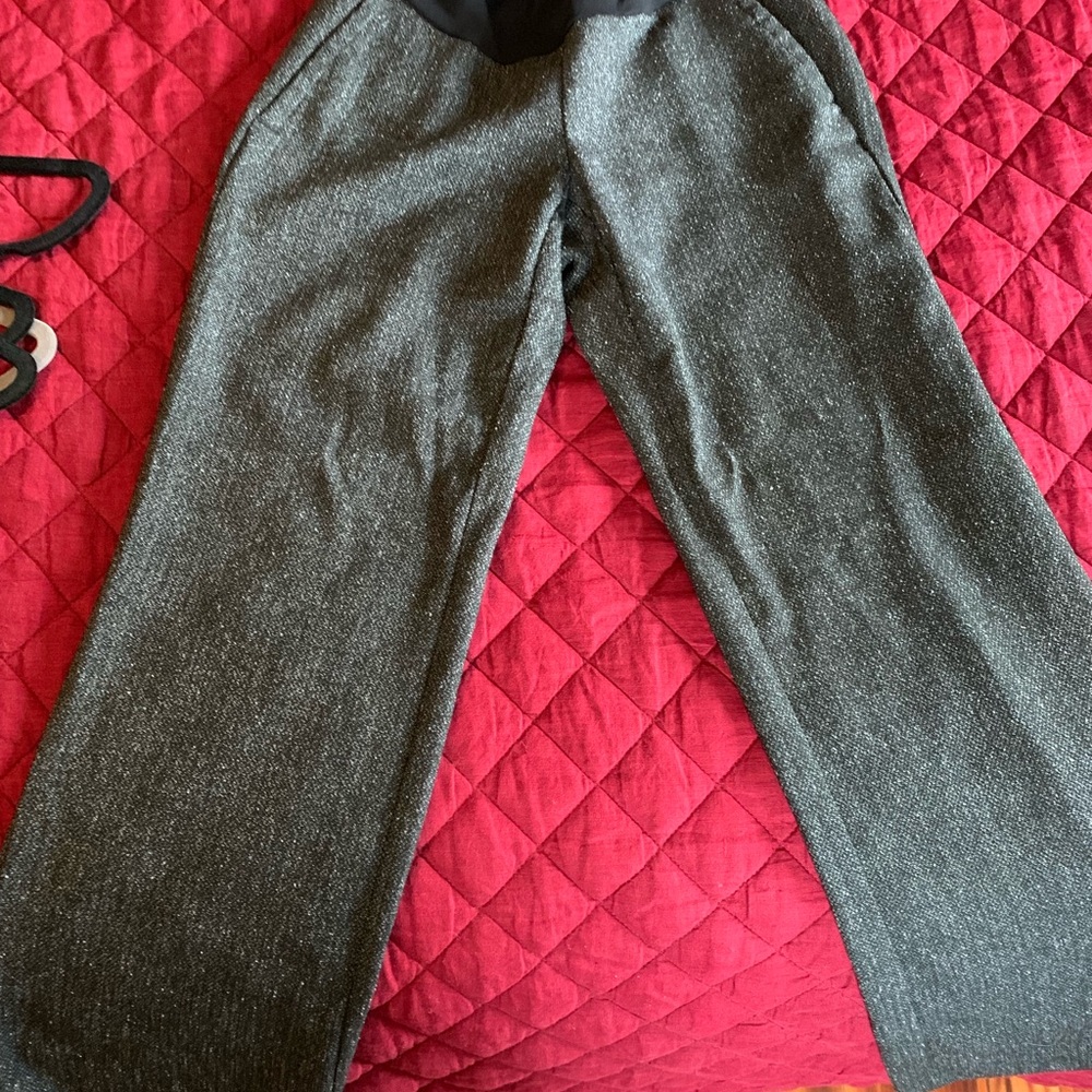 Charcoal, maternity dress pants